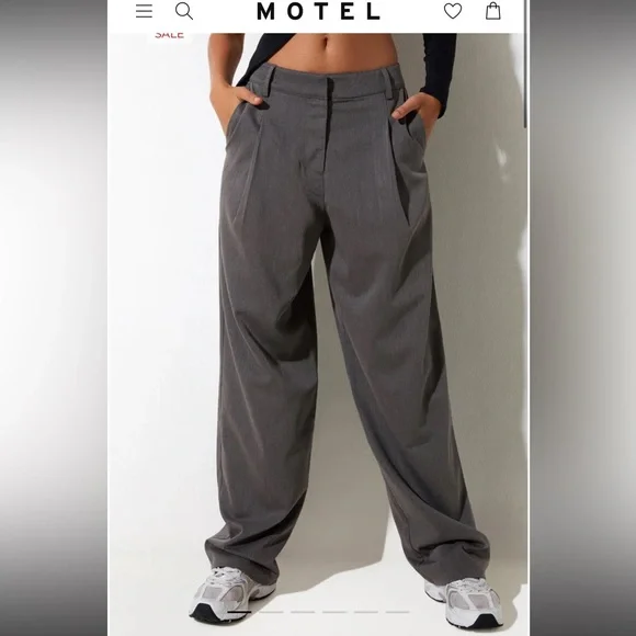 Gray Trousers Motel Rocks Large - Picture 3 of 6